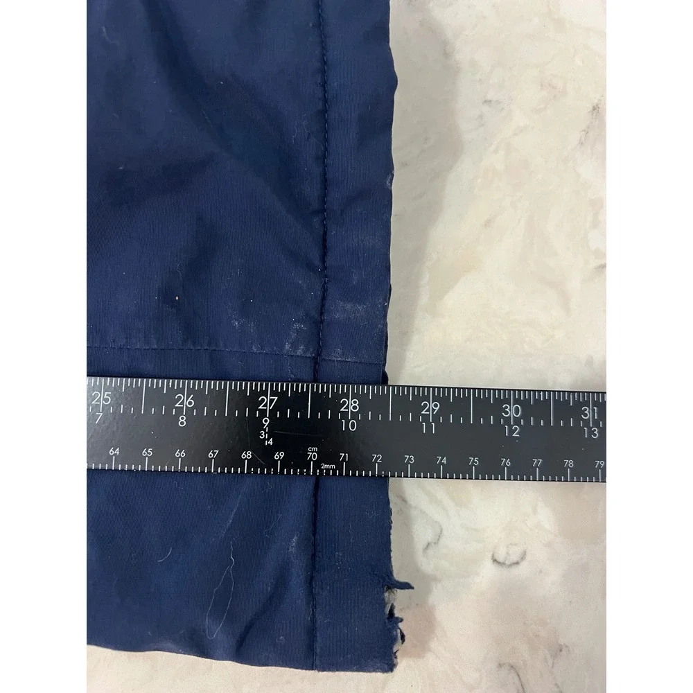 Lands End Squall Navy Blue Kids‎ Ski Snow Bib Overalls Pants Size 14 Grow A Long